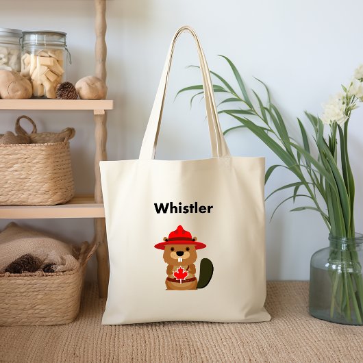 Niedlicher Pfeifbäcker mit Ahornblätterblättriger Tragetasche