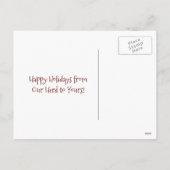 Niedlicher Pferdeherd Happy Holidays Weihnachten (Rückseite)