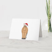 Niedlicher Pferdeherd Happy Holidays Weihnachten (Rückseite)