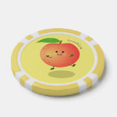 Niedlicher Pfirsichgelber Cartoon Pokerchips (Einzeln)