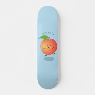 Niedlicher Pfirsichgelber Cartoon Skateboard