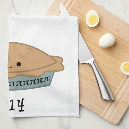 Niedlicher Pi-Tag 3.14 Geschirrtuch (Viertel Falte)