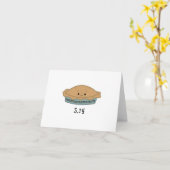 Niedlicher Pi-Tag 3.14 Karte (Gelbe Blume)