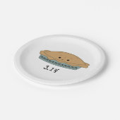 Niedlicher Pi-Tag 3.14 Pappteller (Schrägansicht)