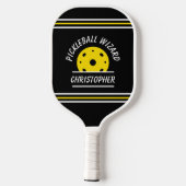 Niedlicher Pickleball-Assistent Name Ball Black Ye Pickleball Schläger (Rückseite)