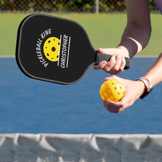 Niedlicher Pickleball King Name Ball Black Yellow  Pickleball Schläger (InSitu)