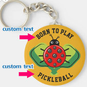 🐞 Niedlicher Pickleball Schlüsselanhänger