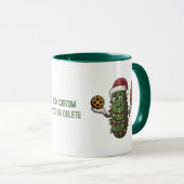 Niedlicher Pickleball Spieler Santa Pickleballer G Tasse (VorderseiteRechts)