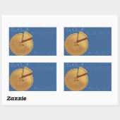 Niedlicher Pie Chart Sticker! Rechteckiger Aufkleber (Blatt)