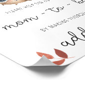 Niedlicher Pilz - Helfen Sie bei der Mama Poster (Ecke)