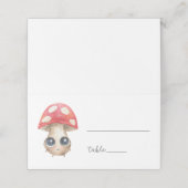 Niedlicher Pilz - Platzkarte (Außenseite Aufgefaltet)