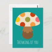 Niedlicher Pilz Postkarte (Vorne/Hinten)