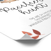 Niedlicher Pilz - Schnuller Jagd Kinderduschenspie Poster (Ecke)