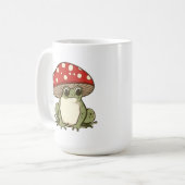 Niedlicher Pilzfrosch Kaffeetasse (Vorderseite Links)