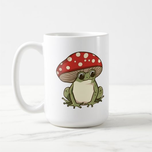 Niedlicher Pilzfrosch Kaffeetasse (Links)