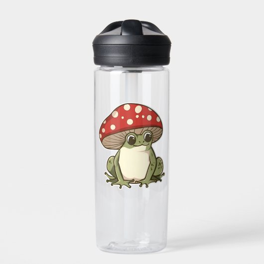 Niedlicher Pilzfrosch Trinkflasche (Vorderseite)