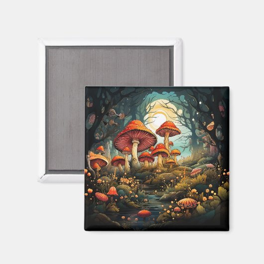 Niedlicher Pilzmagnet Magnet (Vorderseite/Rückseite)