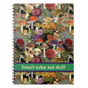 Niedlicher Pilzpilzgarten Notizblock