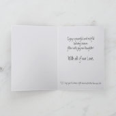 Niedlicher Pinecon Papier Kunsthandwerk Weihnachte Karte (Innenseite)