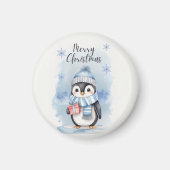 "Niedlicher Pinguin 2" Magnet (Vorne)
