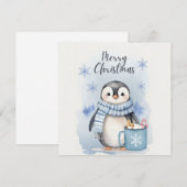 "Niedlicher Pinguin 3" Einladung (Vorne/Hinten)