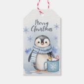 "Niedlicher Pinguin 3" Geschenkanhänger (Vorderseite)