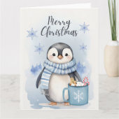 "Niedlicher Pinguin 3" Karte (Vorderseite)