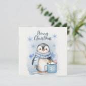 "Niedlicher Pinguin 3" Karte (Stehend Vorderseite)