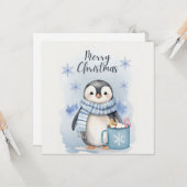 "Niedlicher Pinguin 3" Karte (Vorderseite/Rückseite Beispiel)