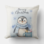 "Niedlicher Pinguin 3" Kissen (Vorderseite)