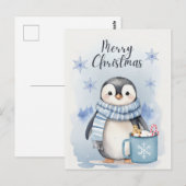 "Niedlicher Pinguin 3" Postkarte (Vorne/Hinten)