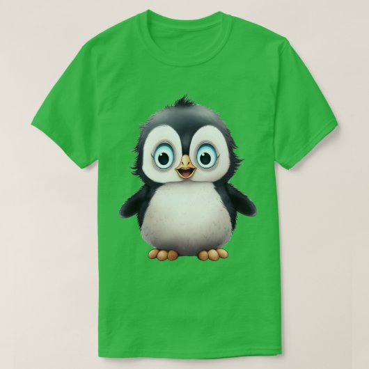 Niedlicher Pinguin 3 T-Shirt (Design vorne)
