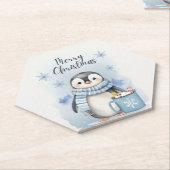 Niedlicher Pinguin 3 Untersetzer (angewinkelt)