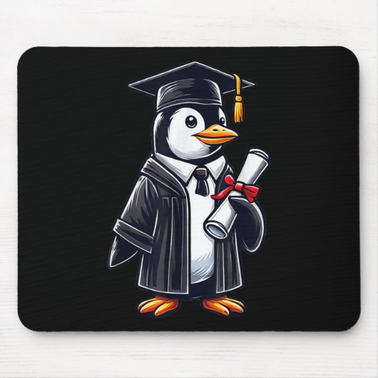 Niedlicher Pinguin-Abschluss Mousepad (Vorne)