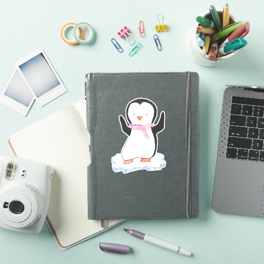 Niedlicher Pinguin Aufkleber (iPad Hülle)