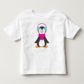 Niedlicher Pinguin, Baby Pinguin, Pinguin mit Karp Kleinkind T-shirt (Vorderseite)