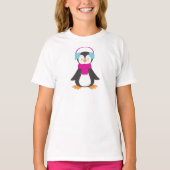 Niedlicher Pinguin, Baby Pinguin, Pinguin mit Karp T-Shirt (Vorderseite)