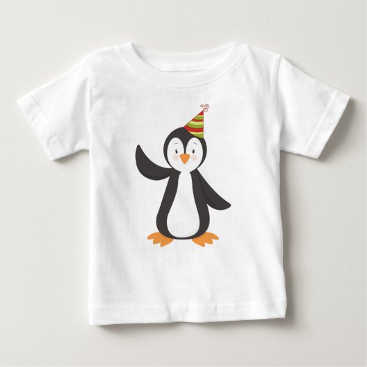 Niedlicher Pinguin, Baby Pinguin, Pinguin mit Part Baby T-shirt (Vorderseite)