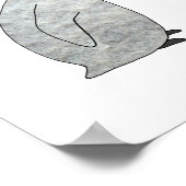 Niedlicher Pinguin Baby Pinguin Poster Kinderzimme (Ecke)