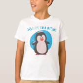 Niedlicher Pinguin Baby seine Kälte draußen T-Shirt (Vorderseite)