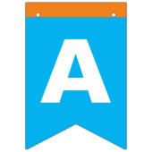 Niedlicher Pinguin Birthday Bunting Flags/Banner Wimpelkette (Erste Fahne)