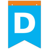 Niedlicher Pinguin Birthday Bunting Flags/Banner Wimpelkette (Dritte Fahne)