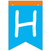 Niedlicher Pinguin Birthday Bunting Flags/Banner Wimpelkette (Erste Fahne)