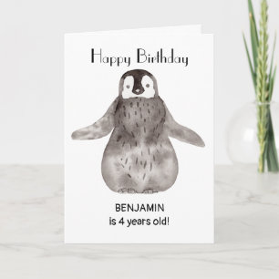 Niedlicher Pinguin Birthday Karte