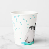 Niedlicher Pinguin Birthday Pappbecher (Vorderseite)