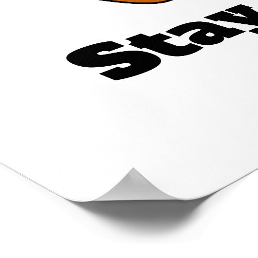 Niedlicher Pinguin Bleibe positiv Poster (Ecke)