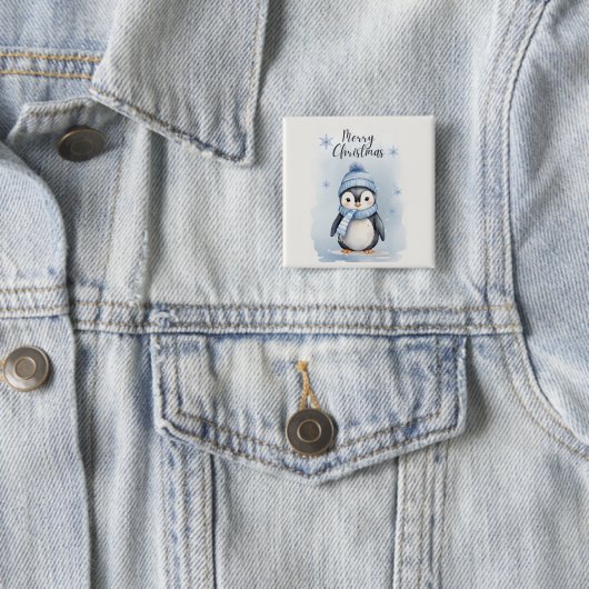 "Niedlicher Pinguin" Button (Beispiel)