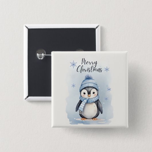 "Niedlicher Pinguin" Button (Vorne & Hinten)