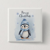 "Niedlicher Pinguin" Button (Vorderseite)