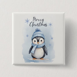 "Niedlicher Pinguin" Button